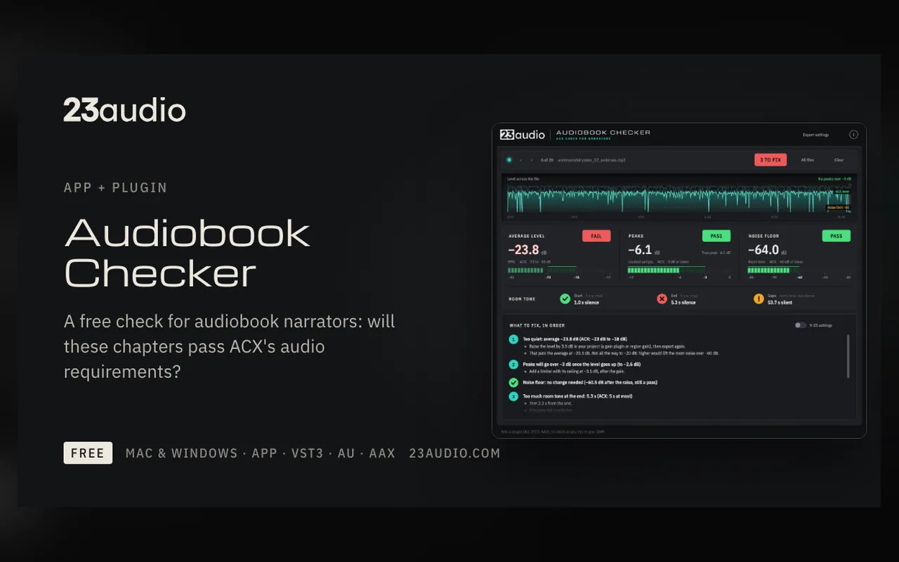 Audiobook Checker by 23audio