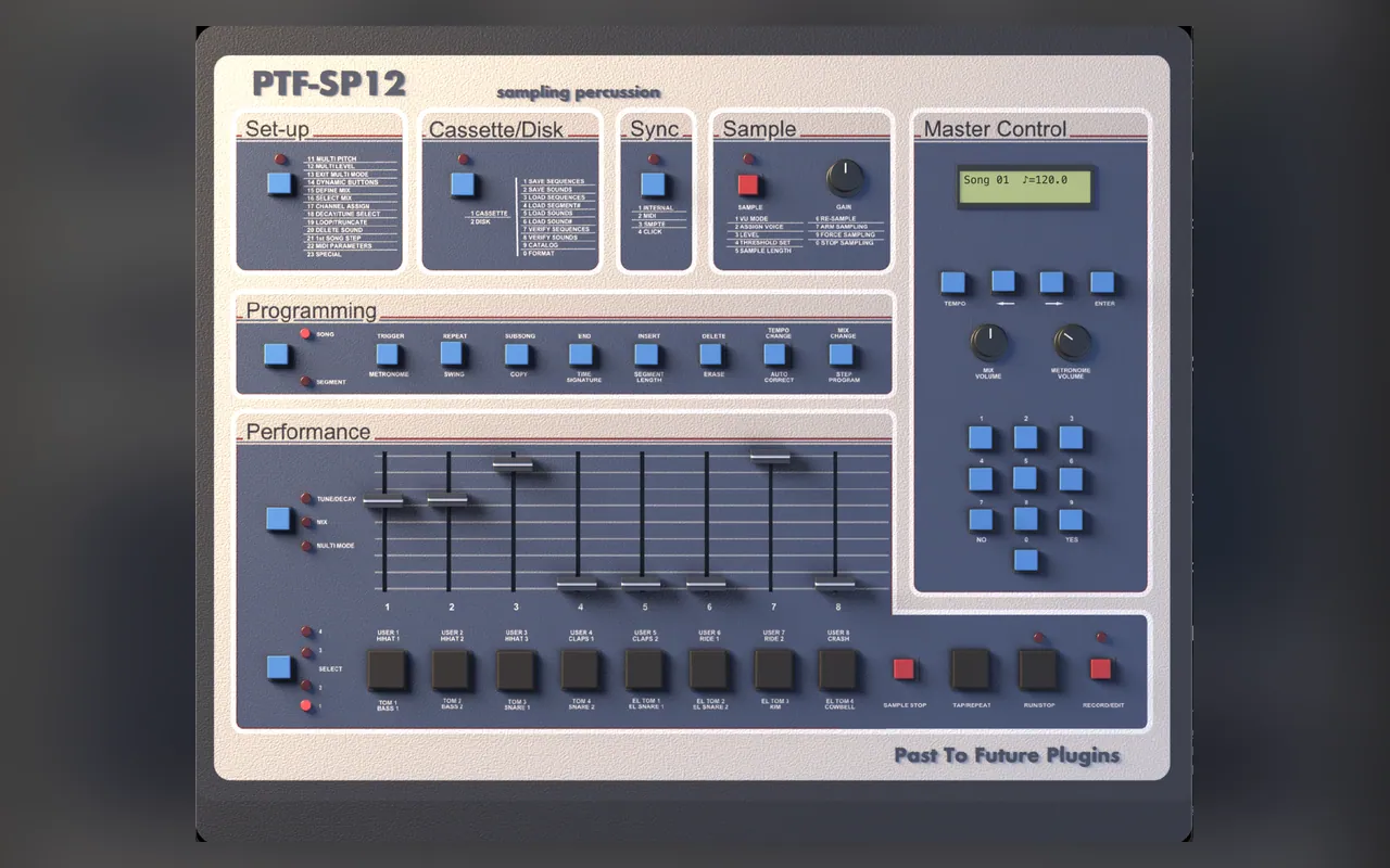PTF SP-12 Sampler by Past to Future Reverbs