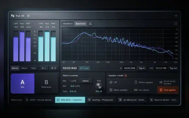 True AB Referencing by Rapid Flow