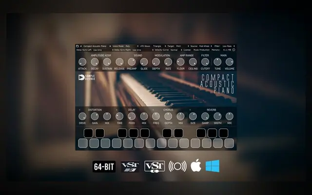 Compact Acoustic Piano by SampleScience