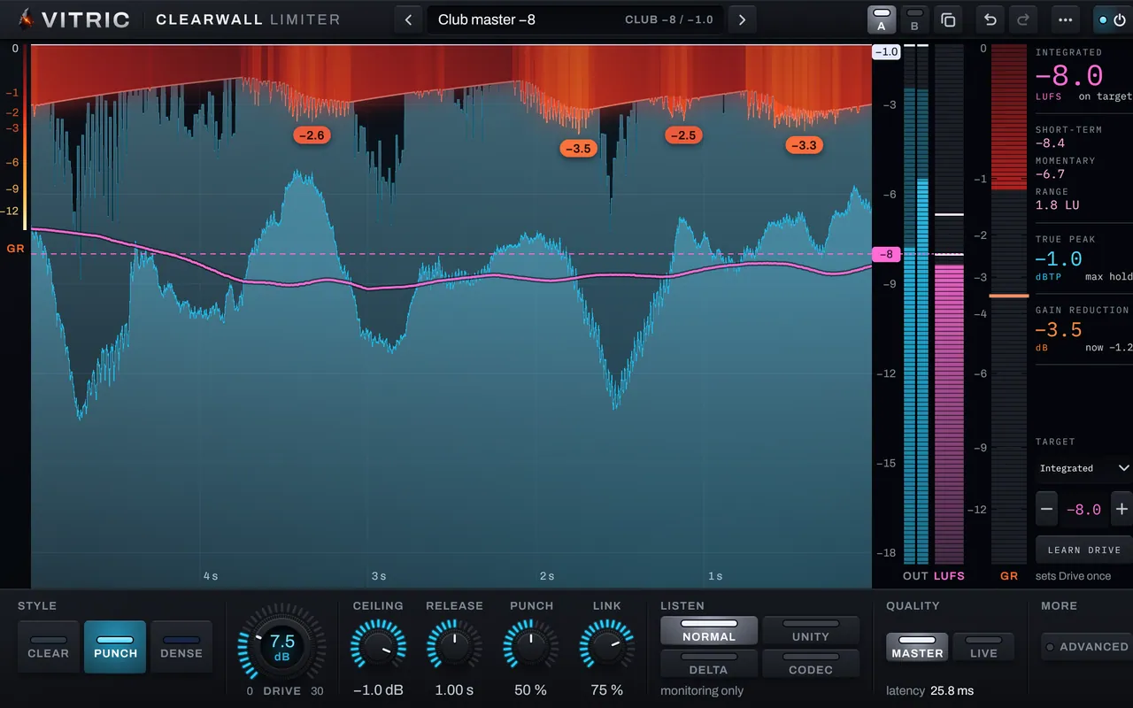 Clearwall Limiter by Vitric Audio