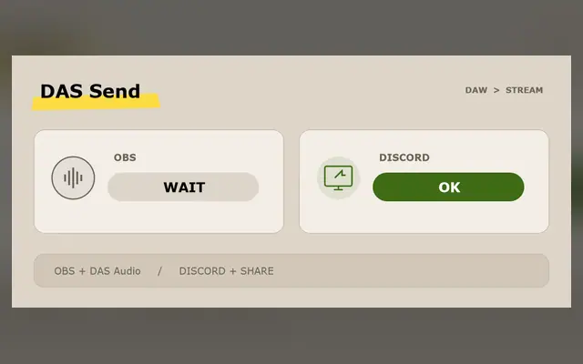DAW Audio Streamer by yoruhinot